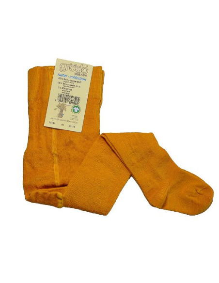 Calzamaglia in lana mista cotone bio - col. curcuma