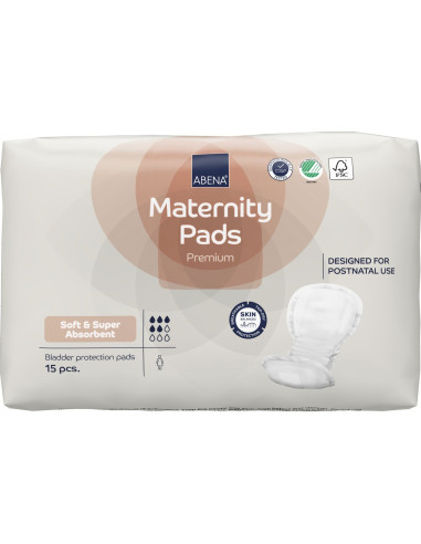 Assorbenti Post Parto -Abena Maternity Pads Premium -confez. da 15 pz