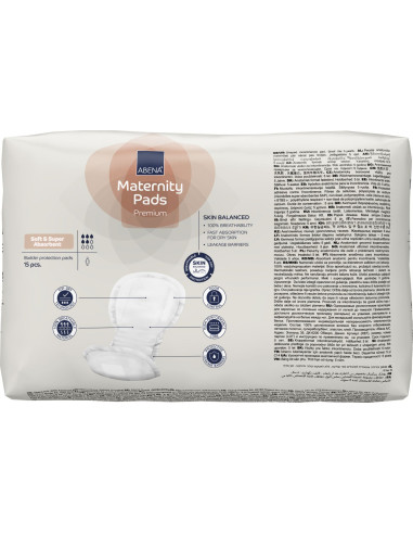 Assorbenti Post Parto -Abena Maternity Pads Premium -confez. da 15 pz