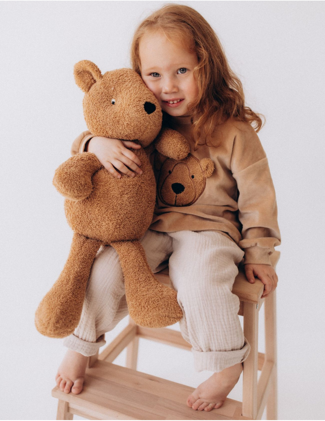 Peluche Teddy in cotone biologico - 53cm Peluche Teddy in cotone biologico - 53cm