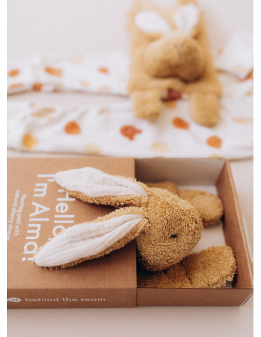 Cuscino termico BUNNY con noccioli naturali di ciliegia