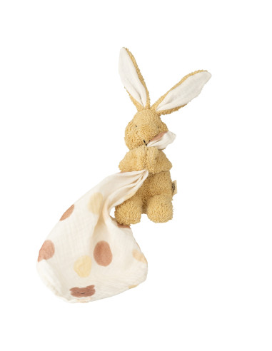Peluche BUNNY con mussola bio - 16cm