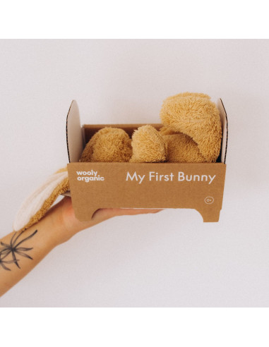 Peluche BUNNY con mussola bio - 16cm