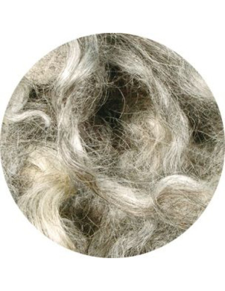 Fiocchi di lana grigia Gotland 1102 - 50gr