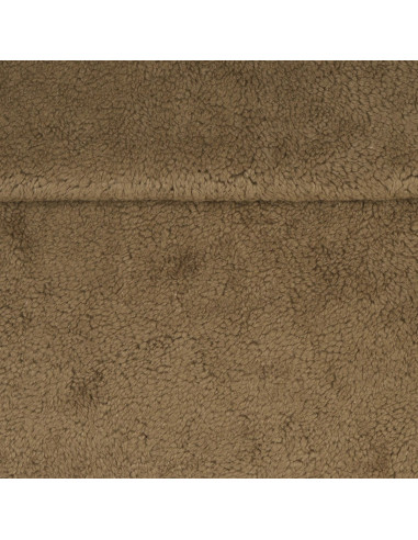 Peluche di cotone biologico 430gr/m²- col. marrone