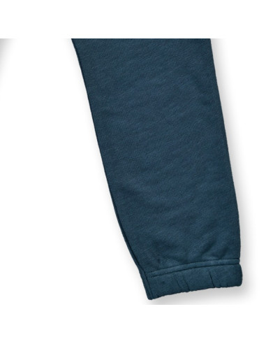 Pantalone jogger in cotone biologico - col. petrolio