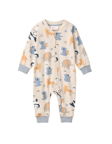 Tutina intera in cotone bio "Zoo" -...