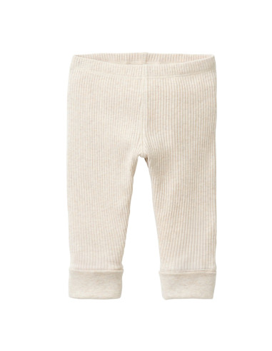 Leggings in cotone bio a costine -...