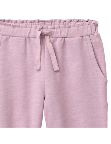 Pantalone baby in cotone bio - col. malva