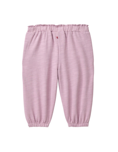 Pantalone baby in cotone bio - col. malva