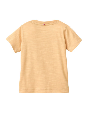 T-Shirt in cotone bio "Jeep Safari" - col. giallo