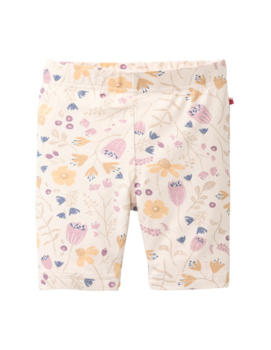 Set 2 Pantaloncini ciclista in cotone bio - col. malva /ecrù fantasia