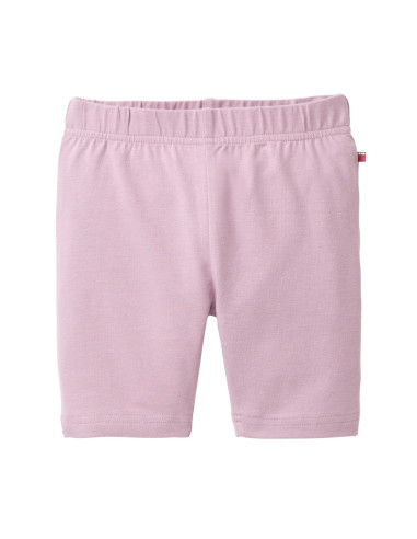 Set 2 Pantaloncini ciclista in cotone bio - col. malva /ecrù fantasia