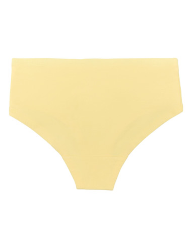 Slip hipster bambina in cotone biologico - col. giallo