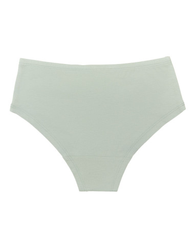 Slip hipster bambina in cotone biologico - col. verde iceberg