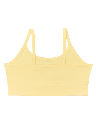 Top bambina in cotone biologico - col. giallo