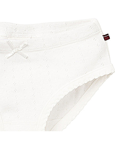 Set 2 slip in cotone biologico - col. bianco