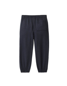 Pantalone tuta in cotone bio felpato - col. blu scuro 2