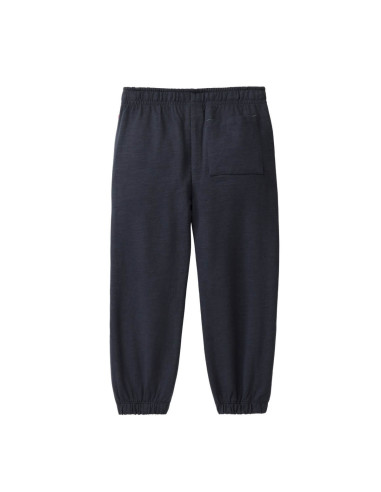 Pantalone tuta in cotone bio felpato - col. blu scuro