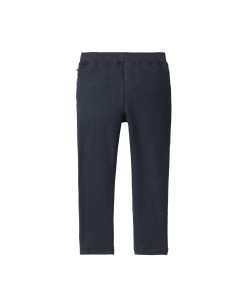 Treggings bambina in cotone bio felpato - col. blu scuro 2
