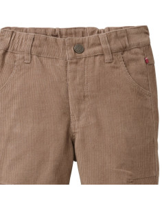 Pantalone baby in velluto di cotone bio - col. marrone sabbia 2