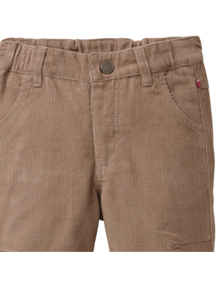 Pantalone baby in velluto di cotone bio - col. marrone sabbia