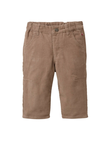 Pantalone baby in velluto di cotone bio - col. marrone sabbia