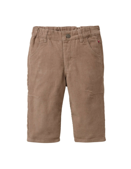 Pantalone baby in velluto di cotone bio - col. marrone sabbia