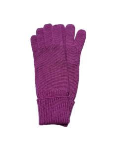 Guanti bambino in lana Merino -col. viola bacca 2