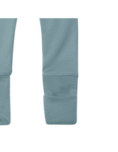 Tutina da notte in lana-seta - col. azzurro polvere