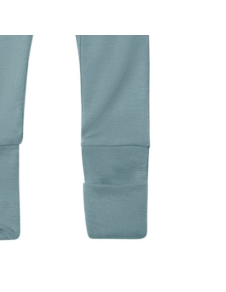 Tutina da notte in lana-seta - col. azzurro polvere