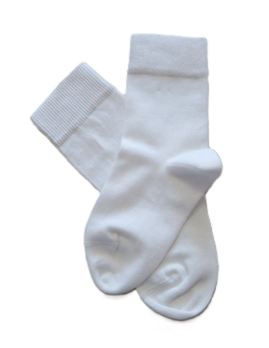 Calzini corti in cotone bio - col. bianco naturale