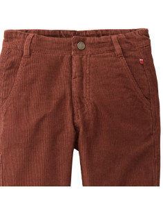 Pantalone in velluto di cotone bio foderato - col. mahagoni 2