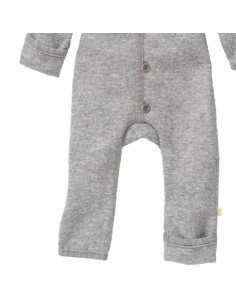 Overall in lana cotta con cappuccio -col. grigio 2