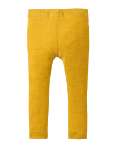 Leggings baby in lana/seta bio -col. giallo 2