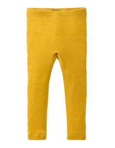 Leggings baby in lana/seta bio -col. giallo
